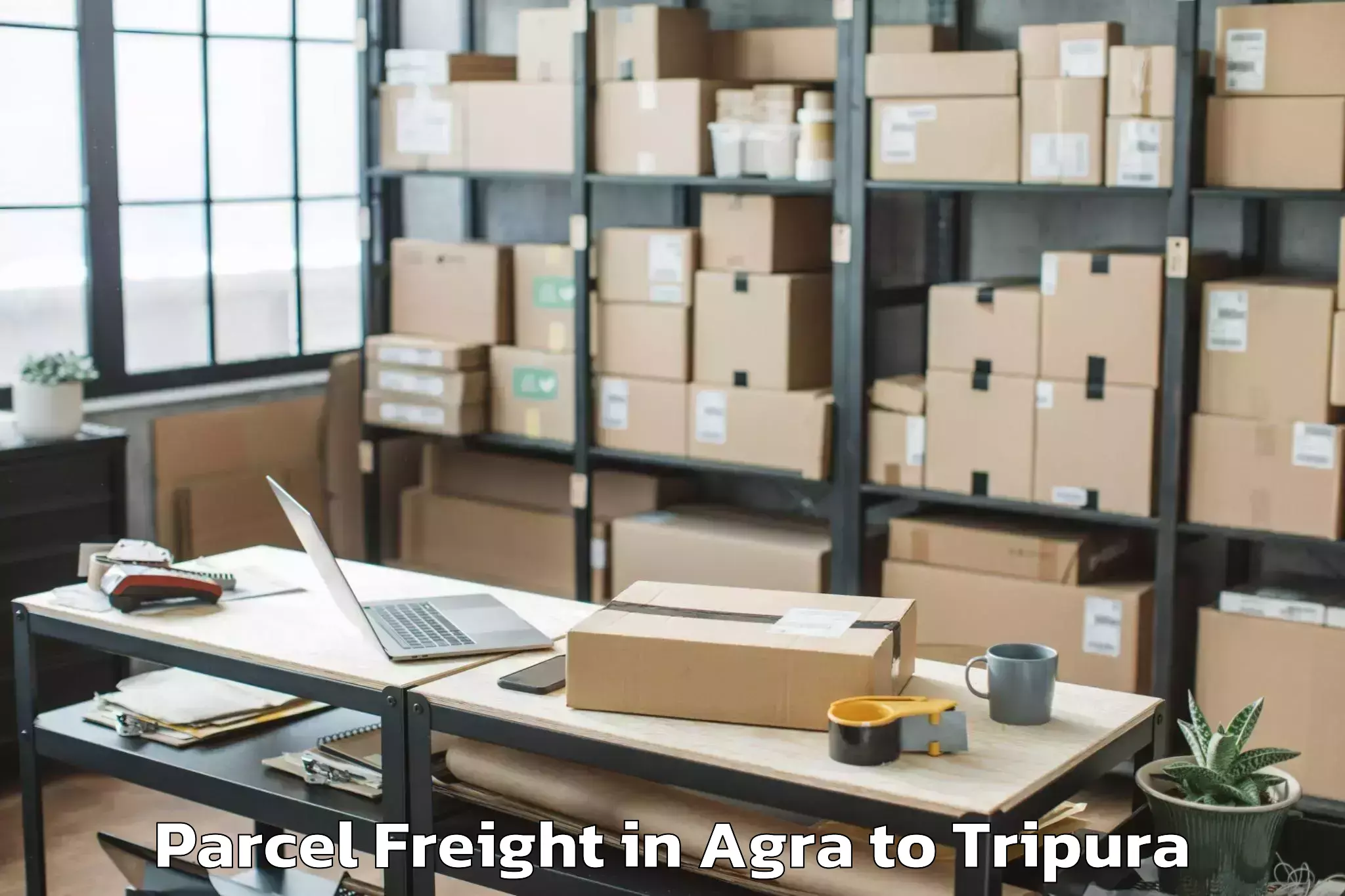 Affordable Agra to Icfai University Tripura Agart Parcel Freight